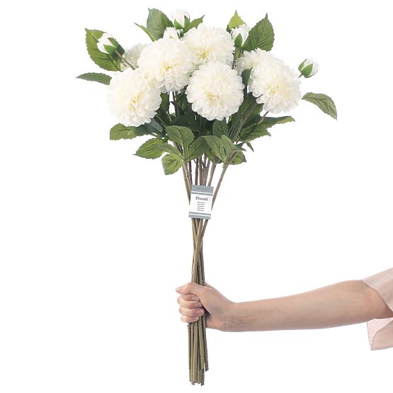 Umetna roža PIVOŇKA kremne barve moderni stil ameliahome