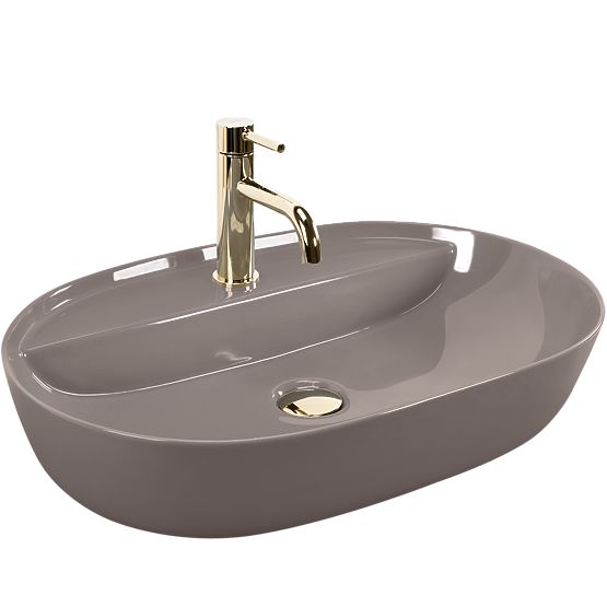 Umivalnik REA Aura 61 Beige Shiny