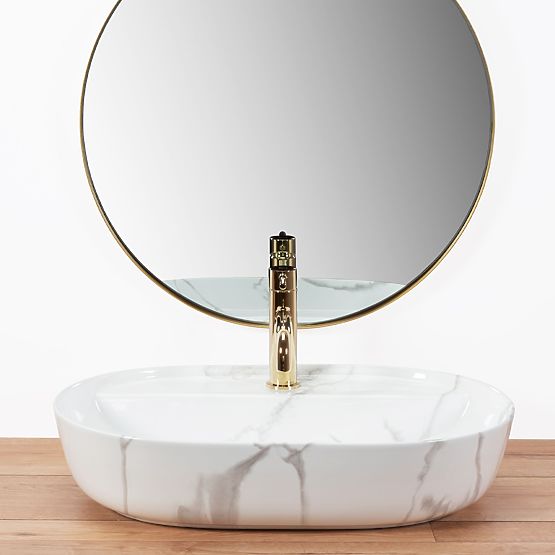 Umivalnik REA Aura 61 Marmo Shiny