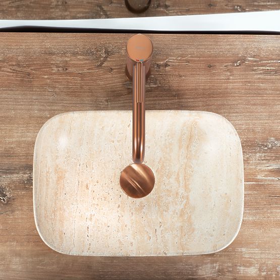 UMIVALNIK ZA PULT BELINDA MINI TRAVERTINE MAT