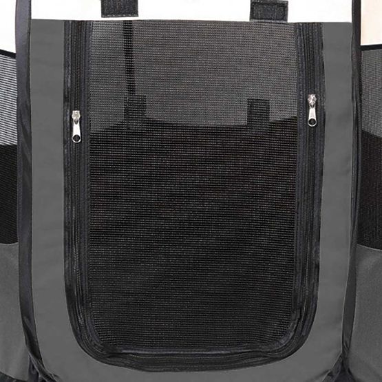 Univerzalna zložljiva ograja za pse in mačke - siva