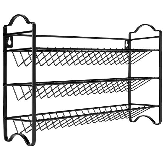 Večstopenjsko stojalo za začimbe ENELDO 24 kozarčkov + 72 nalepk