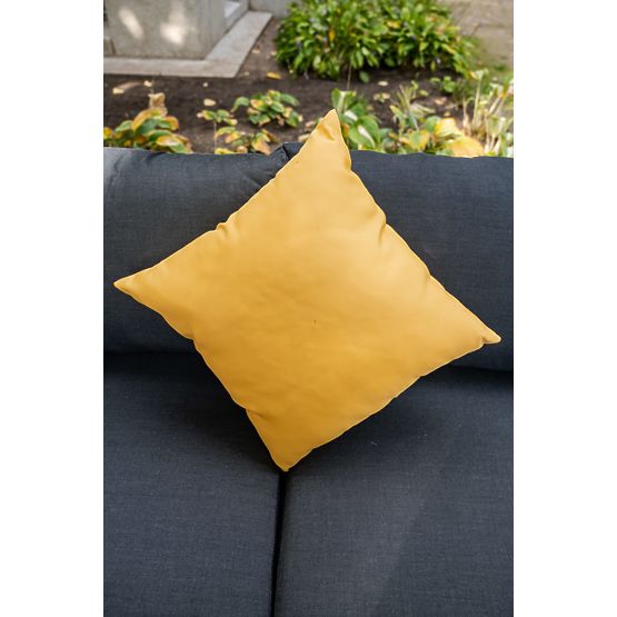 Velik aluminijast kotni set s črno mizo MASSIMO