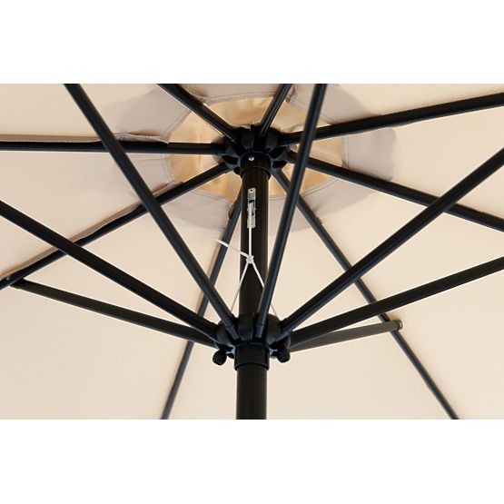 Velik poševni vrtni senčnik 3m s klikom bež