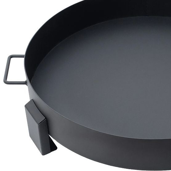 Veliko trdno vrtno litoželezno kurišče 60 cm z ročaji, idealno za taborni ogenj