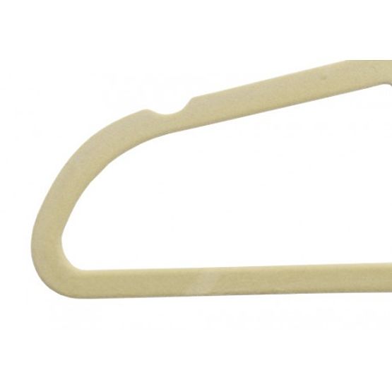 Velur obešalnik Maxi set 10 kosov - bež