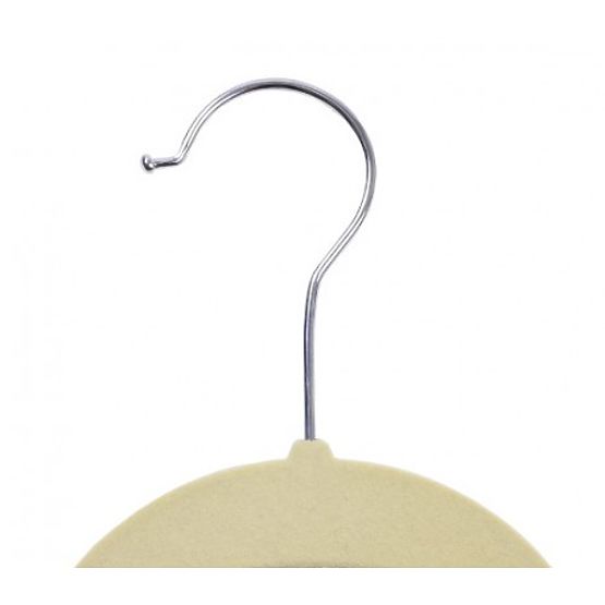 Velur obešalnik Maxi set 10 kosov - bež