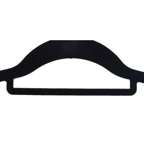 Velur obešalnik Maxi set 5 kosov - črn