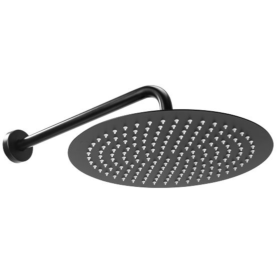 Vgradni tuš set s termostatom LUNGO Črna + BOX