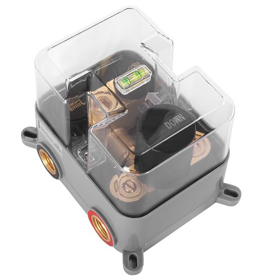 Vgradni tuš set s termostatom LUNGO Črna + BOX