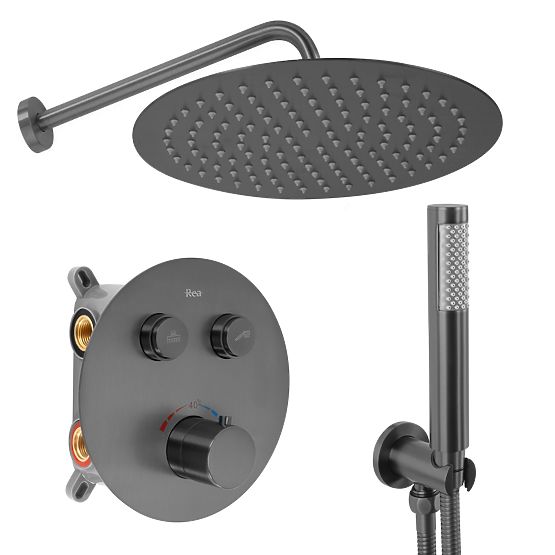 Vgradni tuš set s termostatom Rea Lungo Titan + BOX