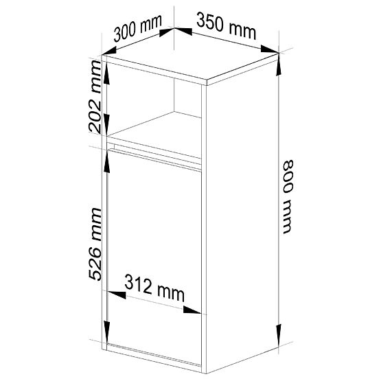 VISEČA KOPALNIŠKA OMARICA VAMI W35 1D 1W GRAFIT SIVA / HRAST ARTISAN