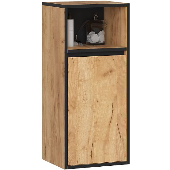 VISEČA KOPALNIŠKA OMARICA VAMI W35 1D 1W HRAST CRAFT / ČRNA