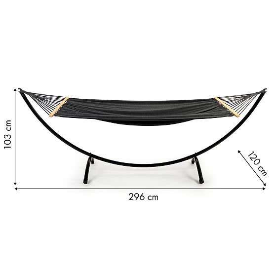 Viseča mreža s stojalom ležalnik vrtna gugalnica ModernHome