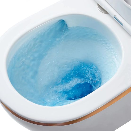 Viseča WC školjka Rea Carlo Mini Tornado GOLD EDGE