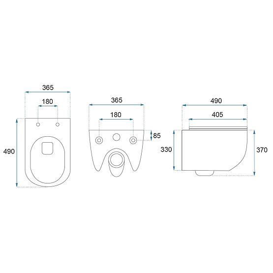 Viseča WC školjka Rea Carlo Mini Tornado NF