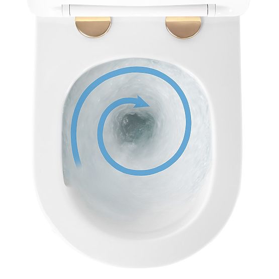 Viseča WC školjka Rea Carlo Mini Tornado NFQ GOLD EDGE