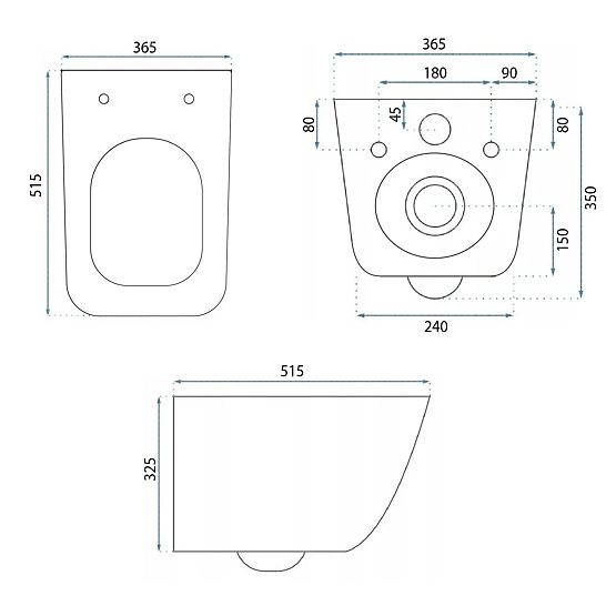 Viseča WC školjka Rea Dexter Tornado