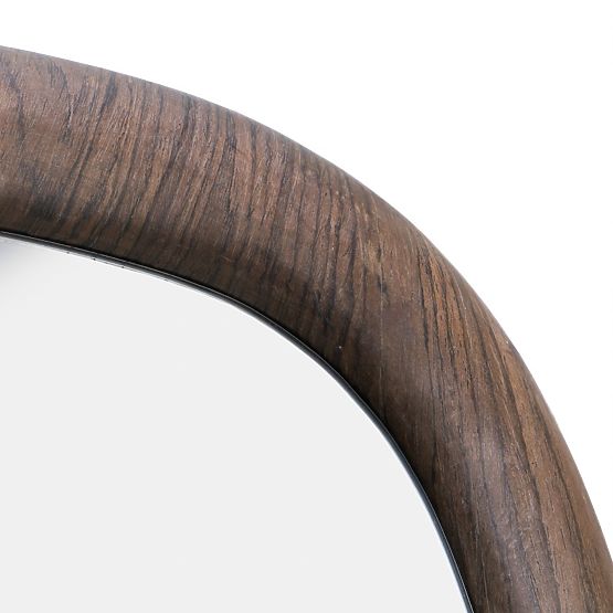 Viseče ogledalo Aqila, temni oreh