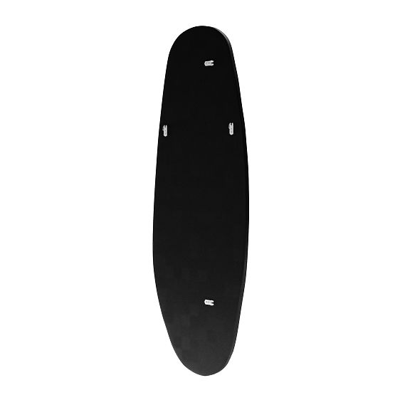 Viseče ogledalo v črnem okvirju Frivatti, 55x150 cm, nepravilna oblika