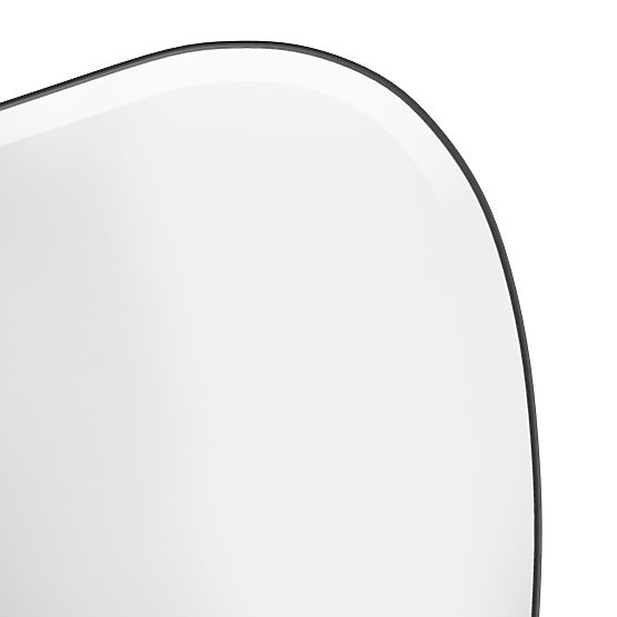 Viseče ogledalo v črnem okvirju Frivatti, 60x100 cm, nepravilna oblika