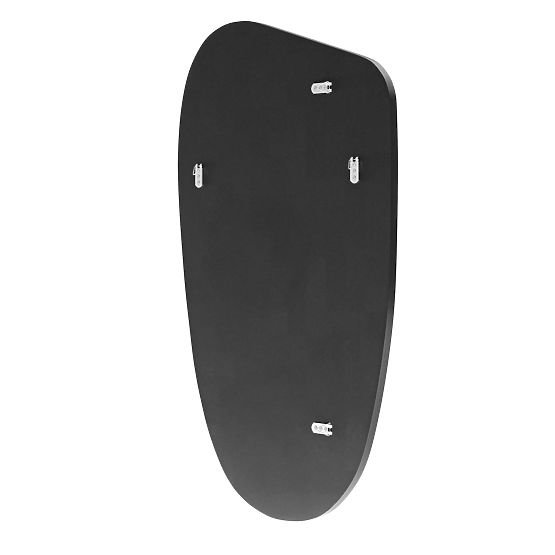 Viseče ogledalo v črnem okvirju Frivatti, 60x100 cm, nepravilna oblika