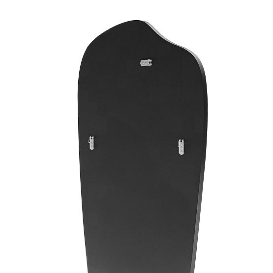 Viseče ogledalo v črnem okvirju Frivatti, 60x140 cm, nepravilna oblika