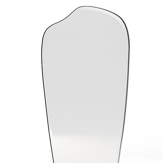 Viseče ogledalo v črnem okvirju Frivatti, 60x140 cm, nepravilna oblika