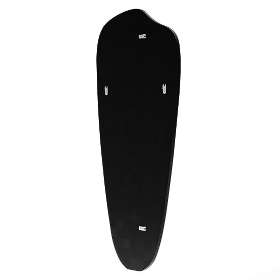 Viseče ogledalo v črnem okvirju Frivatti, 60x140 cm, nepravilna oblika