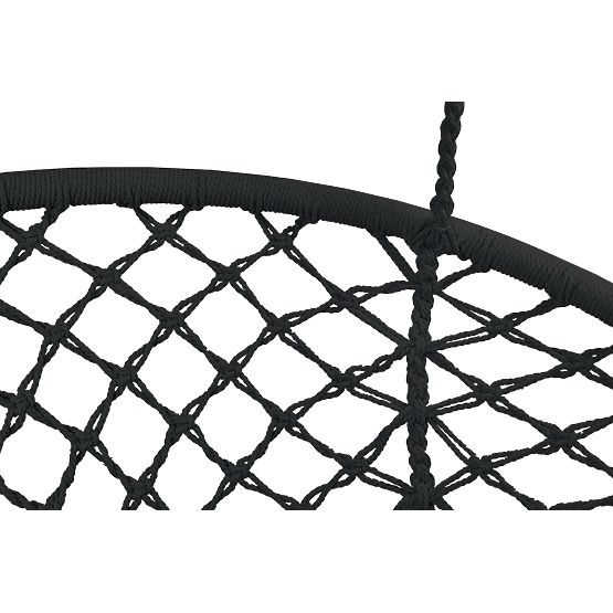 Viseči stol Bocianí gnezdo LAGOS črna s blazinami