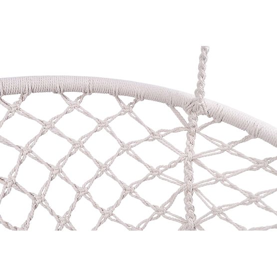 Viseči stol Bocianí gnezdo LAGOS krem z blazinami