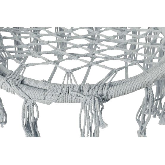 Viseči stol Bocianovo gnezdo TOGO sivi blazini