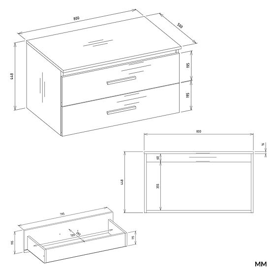 VISOKA KOPALNIŠKA OMARICA NEL 80 BELA Z 2 PREDALOMA POD UMIVALNIKOM