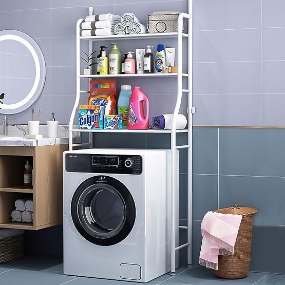 Visoka WC polica za kopalnico nad stranišče 3 police aluminijasta konstrukcija