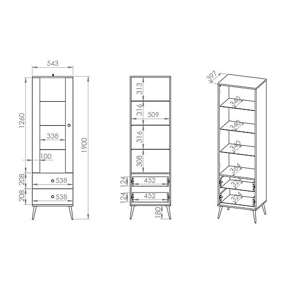 Vitrina Forest manjša - zelena