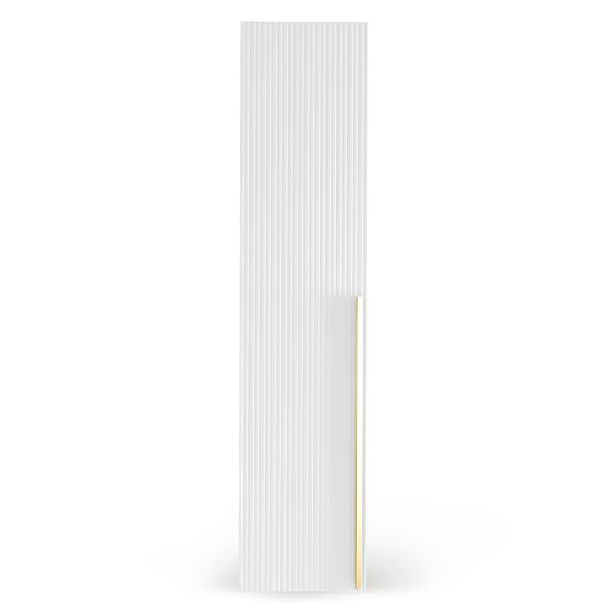 Vrata za omaro Neroli, 45,6 cm, enojni utori, bela