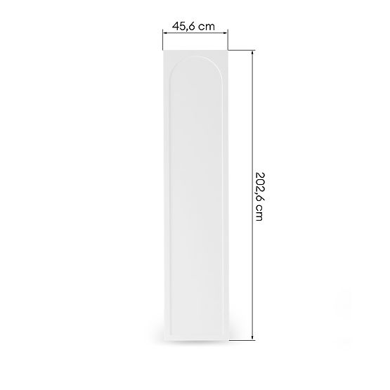 Vrata za omaro Neroli, 45,6 cm, lokasti panel, bela, desna