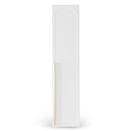 Vrata za omaro Neroli, 45,6 cm, lokasti panel, bela, desna