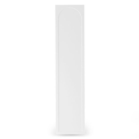 Vrata za omaro Neroli, 45,6 cm, obločna polnitev, bela, leva