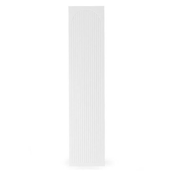 Vrata za omaro Neroli, 45,6 cm, obločne utore, bela, leva