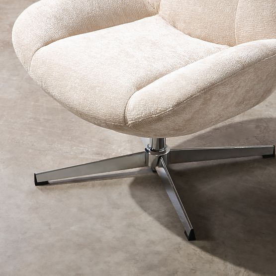 Vrtljiv stol Lunno bež