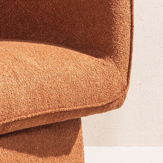 Vrtljiv stol One bakren, boucle