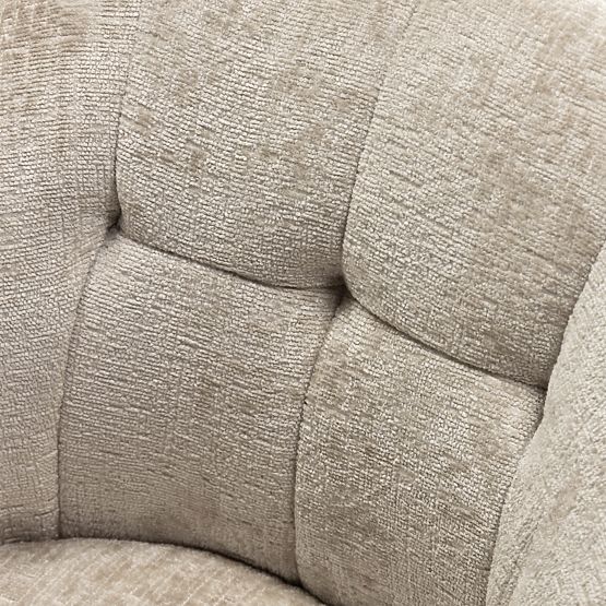 Vrtljiv stol Santos svetlo bež/črne noge