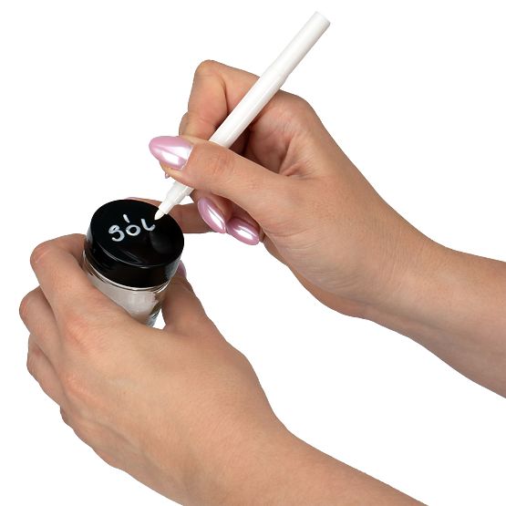 Vrtljivi stojalo za začimbe ROMERO 16 kozarcev + 72 nalepk