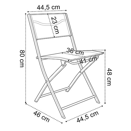 Vrtna garnitura FLORA miza + 2 stola