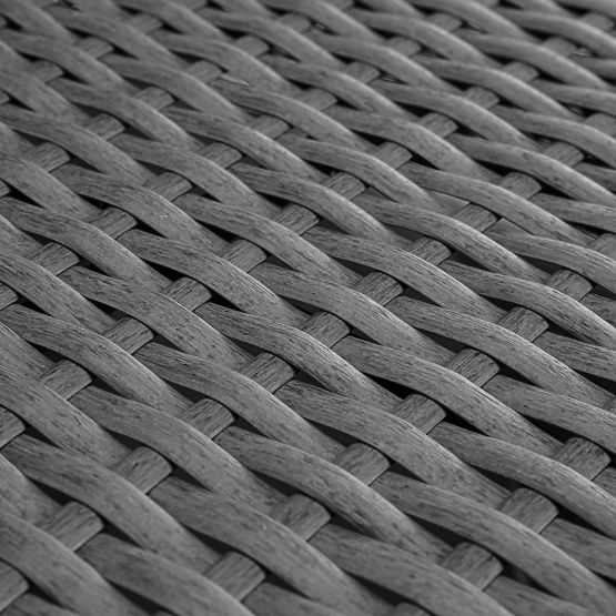 Vrtna garnitura FLORENCJA siva kavč otomana