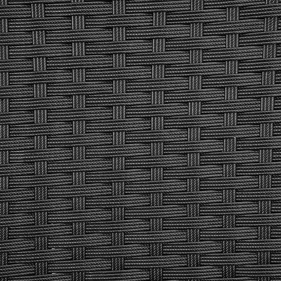 Vrtna garnitura iz tehnoratana MAGNOLIA črna s sivimi blazinami