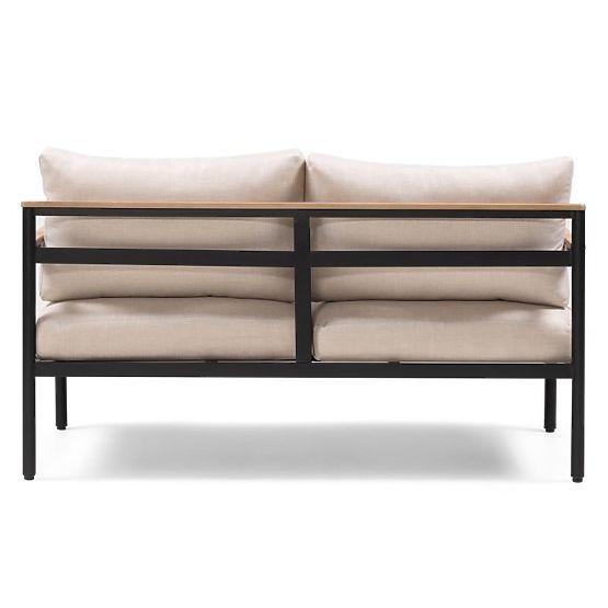 Vrtna garnitura Porticello, aluminij, akacijev les FSC, videz tika, bež/črna