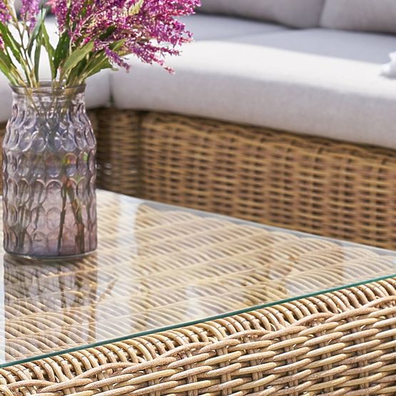 Vrtna garnitura Sandy, tehno ratan, bež