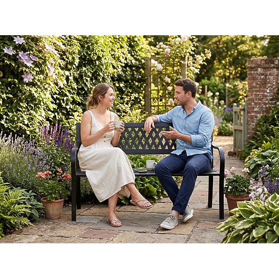 Vrtna klop iz jekla ROMBO